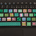 Farbenfrohe Tastatur