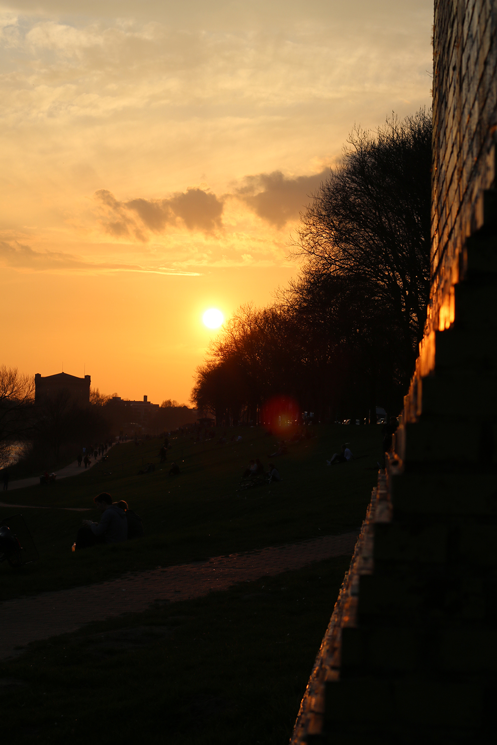 Sonnenuntergang Osterdeich Bremen